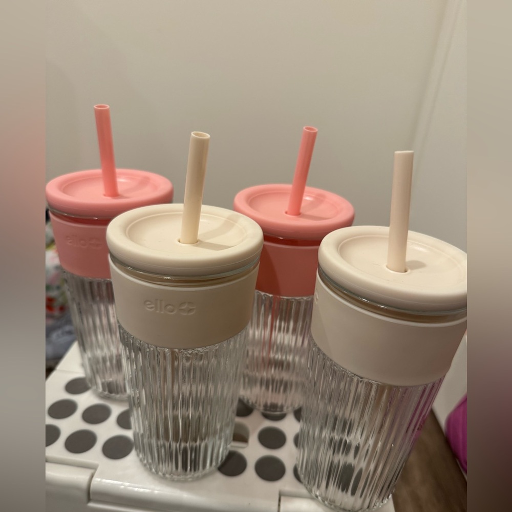 Ello Glass Coffee Tumblers (4)